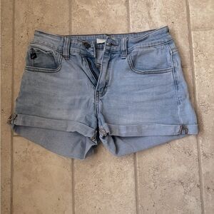 KanCan Blue Jean Shorts High-Waisted Cuffed
